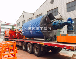 辽宁客户有机肥发酵罐发货现场